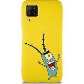 Printify Huawei P40 Lite Soft Premier Kapak Plankton Tasarımlı Silikon Cep Telefonu Kılıfı