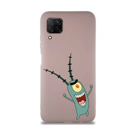 Printify Huawei P40 Lite Soft Premier Kapak Plankton Tasarımlı Silikon Cep Telefonu Kılıfı