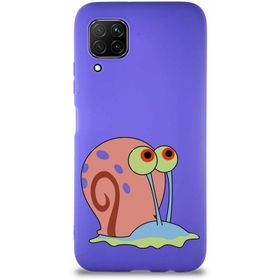 Printify Huawei P40 Lite Soft Premier Kapak Salyangoz Gary Tasarımlı Silikon Cep Telefonu Kılıfı