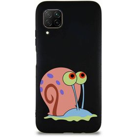 Printify Huawei P40 Lite Soft Premier Kapak Salyangoz Gary Tasarımlı Silikon Cep Telefonu Kılıfı
