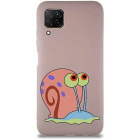 Printify Huawei P40 Lite Soft Premier Kapak Salyangoz Gary Tasarımlı Silikon Cep Telefonu Kılıfı