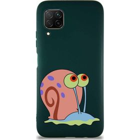 Printify Huawei P40 Lite Soft Premier Kapak Salyangoz Gary Tasarımlı Silikon Cep Telefonu Kılıfı