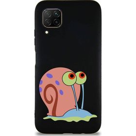 Printify Huawei P40 Lite Soft Premier Kapak Salyangoz Gary Tasarımlı Silikon Cep Telefonu Kılıfı