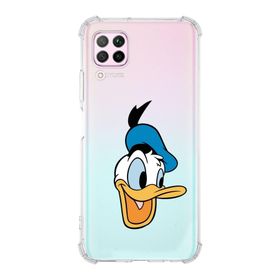 Printify Huawei P40 Lite Uyumlu Köşe Korumalı Antişok Kapak Donald Duck Tasarımlı Şeffaf Kılıf