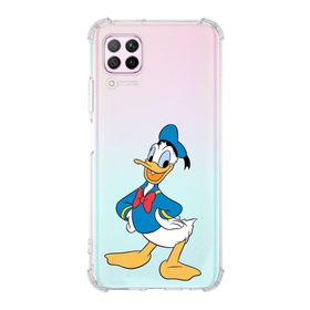 Printify Huawei P40 Lite Uyumlu Köşe Korumalı Antişok Kapak Donald Duck Tasarımlı Şeffaf Kılıf