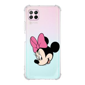 Printify Huawei P40 Lite Uyumlu Köşe Korumalı Antişok Kapak Minnie Mouse Tasarımlı Şeffaf Kılıf