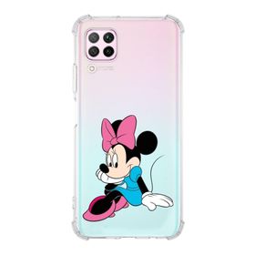 Printify Huawei P40 Lite Uyumlu Köşe Korumalı Antişok Kapak Minnie Mouse Tasarımlı Şeffaf Kılıf