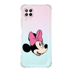 Printify Huawei P40 Lite Uyumlu Köşe Korumalı Antişok Kapak Minnie Mouse Tasarımlı Şeffaf Kılıf
