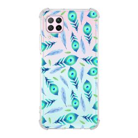 Printify Huawei P40 Lite Uyumlu Nazar Boncuğu 3 Baskılı Şeffaf Köşe Korumalı Antişok Kılıf