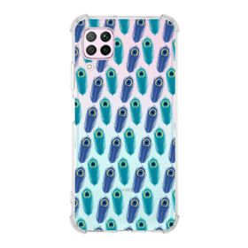 Printify Huawei P40 Lite Uyumlu Nazar Boncuğu 4 Baskılı Şeffaf Köşe Korumalı Antişok Kılıf