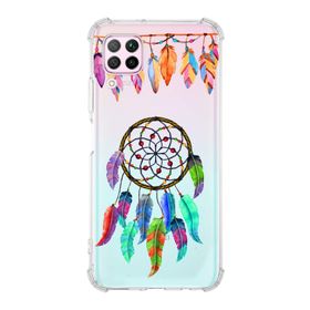 Printify Huawei P40 Lite Uyumlu Nazar Boncuğu 6 Baskılı Şeffaf Köşe Korumalı Antişok Kılıf