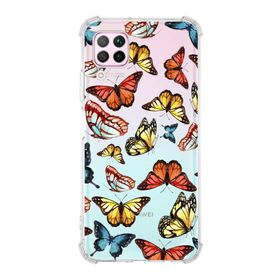 Printify Huawei P40 Lite Uyumlu Water Color 2 Baskılı Şeffaf Köşe Korumalı Antişok Kılıf