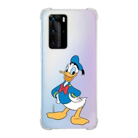 Printify Huawei P40 Pro Uyumlu Köşe Korumalı Antişok Kapak Donald Duck Tasarımlı Şeffaf Kılıf