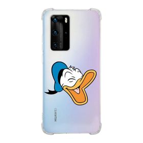 Printify Huawei P40 Pro Uyumlu Köşe Korumalı Antişok Kapak Donald Duck Tasarımlı Şeffaf Kılıf