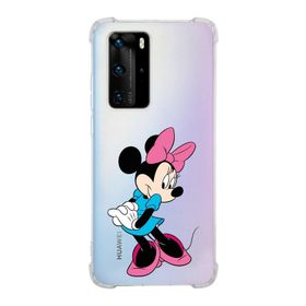 Printify Huawei P40 Pro Uyumlu Köşe Korumalı Antişok Kapak Minnie Mouse Tasarımlı Şeffaf Kılıf