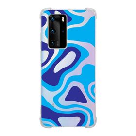 Printify Huawei P40 Pro Uyumlu Köşe Korumalı Antişok Kapak Renkli Desen Tasarımlı Şeffaf Kılıf