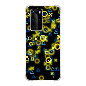 Printify Huawei P40 Pro Uyumlu Köşe Korumalı Antişok Kapak Semboller Tasarımlı Şeffaf Kılıf