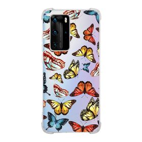 Printify Huawei P40 Pro Uyumlu Water Color 2 Baskılı Şeffaf Köşe Korumalı Antişok Kılıf