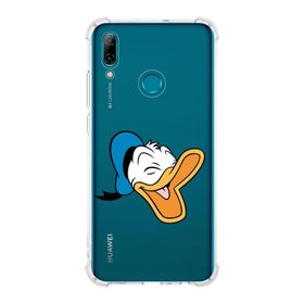 Printify Huawei PSmart 2019 Uyumlu Köşe Korumalı Antişok Kapak Donald Duck Tasarımlı Şeffaf Kılıf