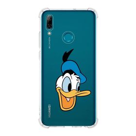 Printify Huawei PSmart 2019 Uyumlu Köşe Korumalı Antişok Kapak Donald Duck Tasarımlı Şeffaf Kılıf
