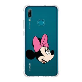 Printify Huawei PSmart 2019 Uyumlu Köşe Korumalı Antişok Kapak Minnie Mouse Tasarımlı Şeffaf Kılıf