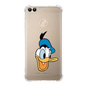Printify Huawei PSmart Uyumlu Köşe Korumalı Antişok Kapak Donald Duck Tasarımlı Şeffaf Kılıf