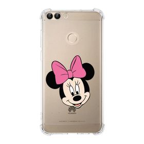 Printify Huawei PSmart Uyumlu Köşe Korumalı Antişok Kapak Minnie Mouse Tasarımlı Şeffaf Kılıf