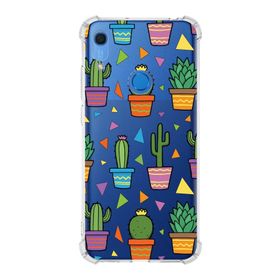 Printify Huawei Y6S Uyumlu Water Color 4 Baskılı Şeffaf Köşe Korumalı Antişok Kılıf