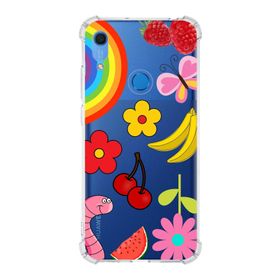 Printify Huawei Y6S Uyumlu Water Color 5 Baskılı Şeffaf Köşe Korumalı Antişok Kılıf