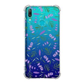 Printify Huawei Y7 2019 Uyumlu Water Color 3 Baskılı Şeffaf Köşe Korumalı Antişok Kılıf