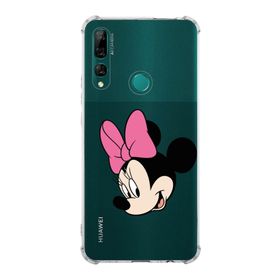 Printify Huawei Y9 Prime 2019 Uyumlu Köşe Korumalı Antişok Kapak Minnie Mouse Tasarımlı Şeffaf Kılıf