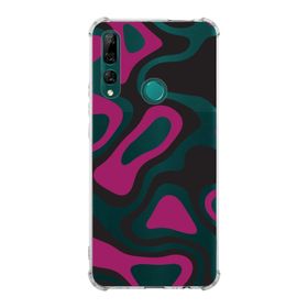Printify Huawei Y9 Prime 2019 Uyumlu Köşe Korumalı Antişok Kapak Renkli Desen Tasarımlı Şeffaf Kılıf