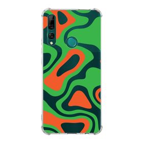 Printify Huawei Y9 Prime 2019 Uyumlu Köşe Korumalı Antişok Kapak Renkli Desen Tasarımlı Şeffaf Kılıf