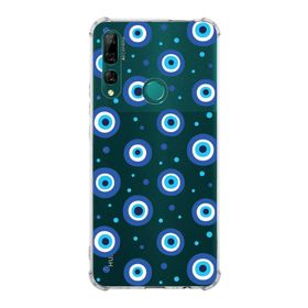 Printify Huawei Y9 Prime 2019 Uyumlu Nazar Boncuğu 1 Baskılı Şeffaf Köşe Korumalı Antişok Kılıf