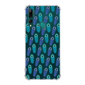 Printify Huawei Y9 Prime 2019 Uyumlu Nazar Boncuğu 4 Baskılı Şeffaf Köşe Korumalı Antişok Kılıf