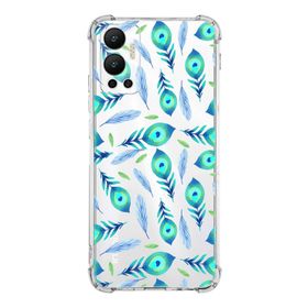 PrintiFy İnfinix Hot 12 Uyumlu Nazar Boncuğu 3 Baskılı Şeffaf Köşe Korumalı Antişok Kılıf