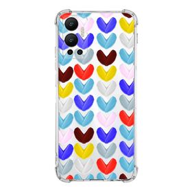 PrintiFy İnfinix Hot 12 Uyumlu Water Color 1 Baskılı Şeffaf Köşe Korumalı Antişok Kılıf