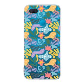 Printify Oppo A12 Uyumlu Kamera Korumalı Kapak Memphis Desen Tasarımlı Şeffaf Cep Telefonu Kılıfı