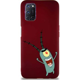 Printify Oppo A52 Soft Premier Kapak Plankton Tasarımlı Silikon Cep Telefonu Kılıfı