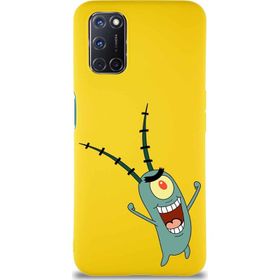 Printify Oppo A52 Soft Premier Kapak Plankton Tasarımlı Silikon Cep Telefonu Kılıfı