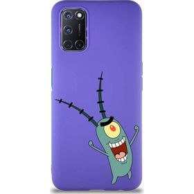 Printify Oppo A52 Soft Premier Kapak Plankton Tasarımlı Silikon Cep Telefonu Kılıfı