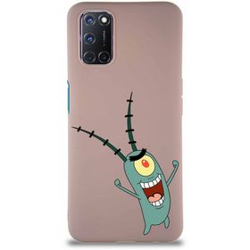 Printify Oppo A72 Soft Premier Kapak Plankton Tasarımlı Silikon Cep Telefonu Kılıfı