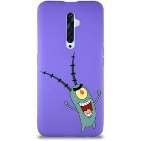 Printify Oppo Reno 2Z Soft Premier Kapak Plankton Tasarımlı Silikon Cep Telefonu Kılıfı