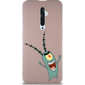 Printify Oppo Reno 2Z Soft Premier Kapak Plankton Tasarımlı Silikon Cep Telefonu Kılıfı