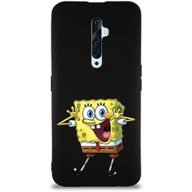 Printify Oppo Reno 2Z Soft Premier Kapak Sünger Bob Tasarımlı Silikon Cep Telefonu Kılıfı