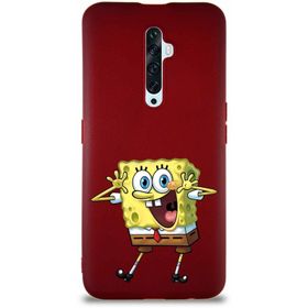 Printify Oppo Reno 2Z Soft Premier Kapak Sünger Bob Tasarımlı Silikon Cep Telefonu Kılıfı
