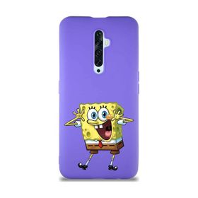 Printify Oppo Reno 2Z Soft Premier Kapak Sünger Bob Tasarımlı Silikon Cep Telefonu Kılıfı