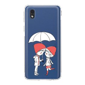 Printify Samsung Galaxy A01 Core Kamera Korumalı Kapak Aşk Tasarımlı Şeffaf Kılıf