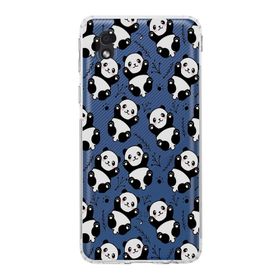 Printify Samsung Galaxy A01 Core Kamera Korumalı Kapak Panda Tasarımlı Şeffaf Kılıf