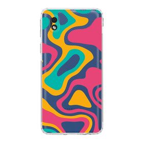 Printify Samsung Galaxy A01 Core Uyumlu Kamera Korumalı Kapak Renkli Desen B Tasarımlı Şeffaf Kılıf